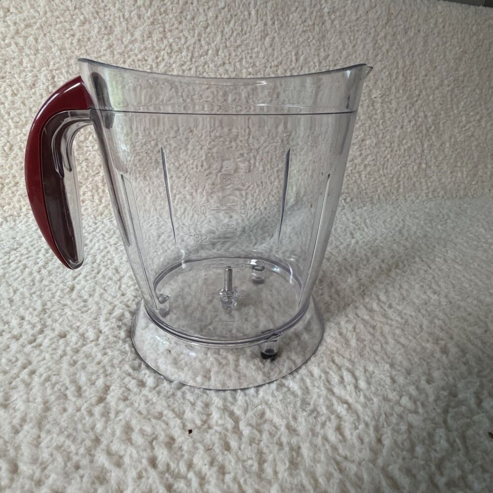 Ninja Storm Replacement 48oz Cup Pitcher Bowl for QB900 QB1000 Master Prep RED